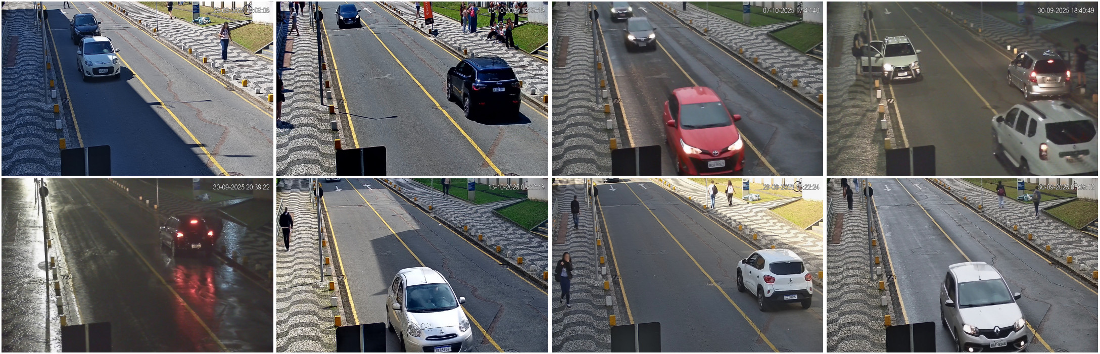 Examples of capture conditions from Scenario B in the competition dataset